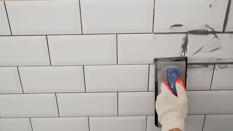 Old Grout Line Repair