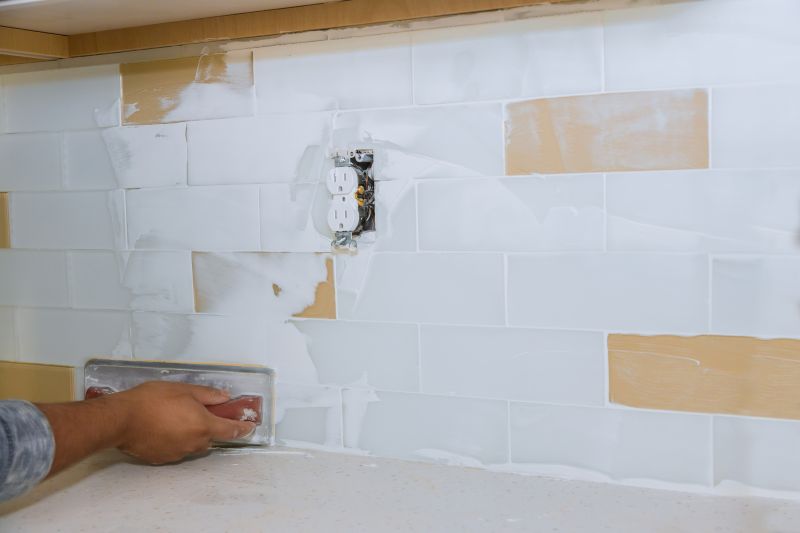 Applying New Grout